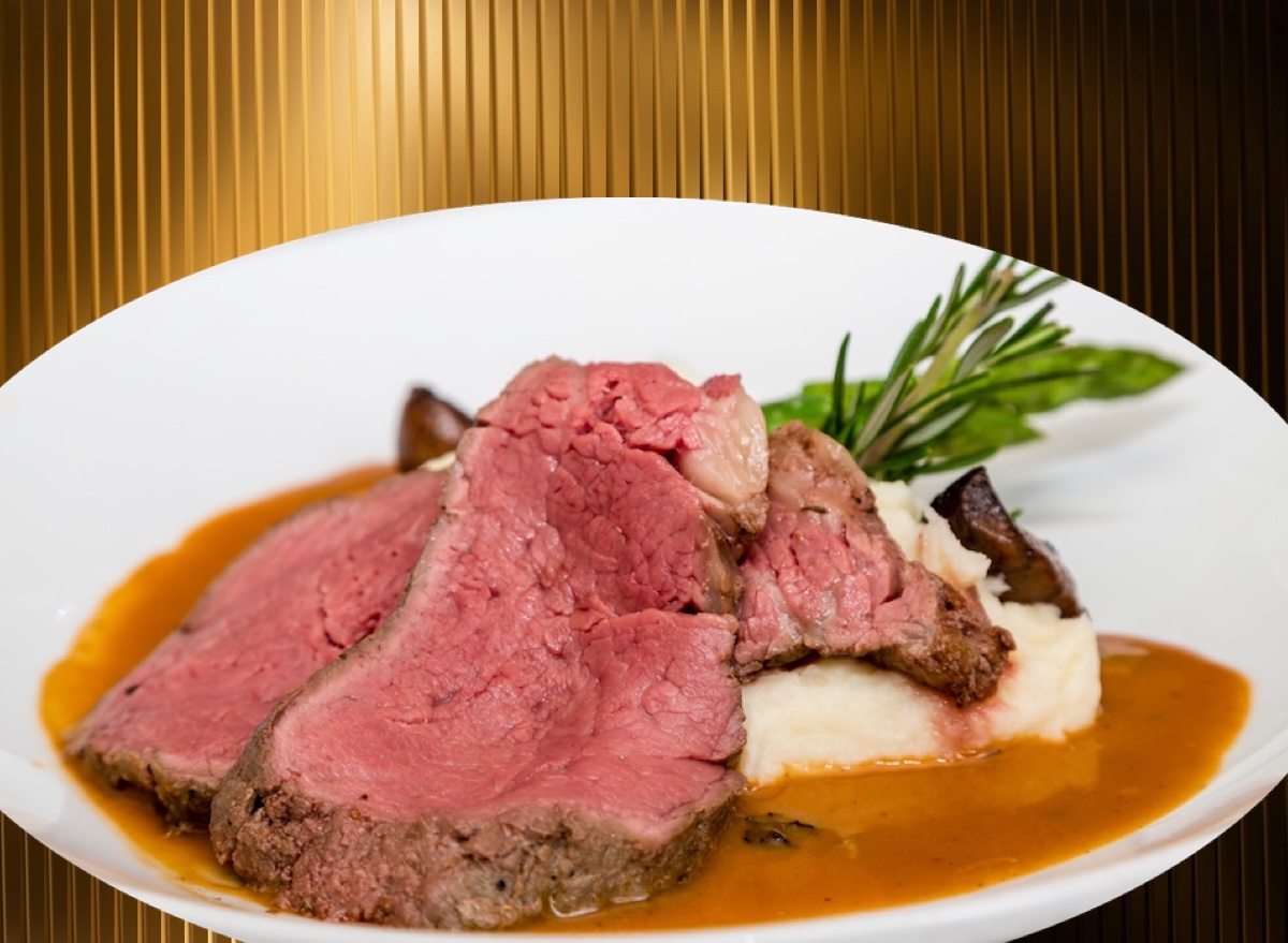 Best steakhouse slow roasted prime rib