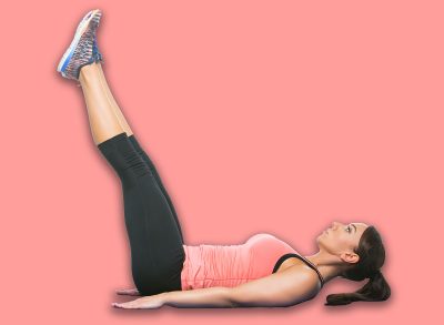 Beautiful woman making sport exercise