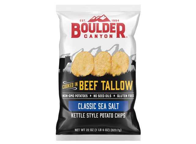 Boulder Canyon Beef Tallow Classic Sea Salt Kettle Style Potato Chips