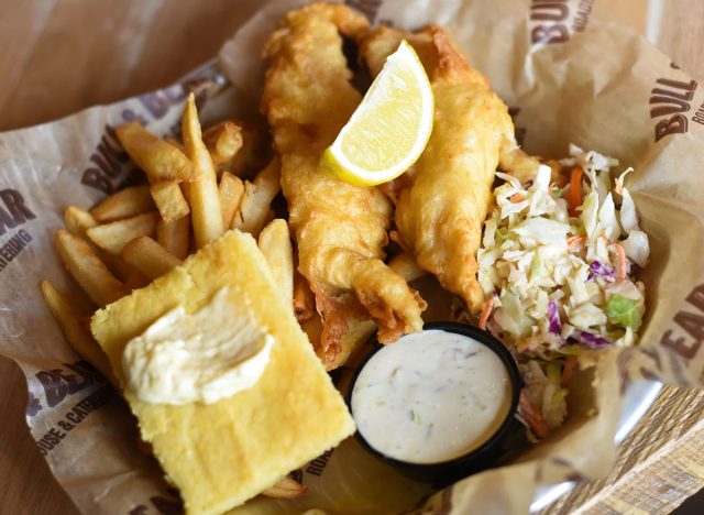 Bull and Bear Roadhouse Pub Fish and Chips