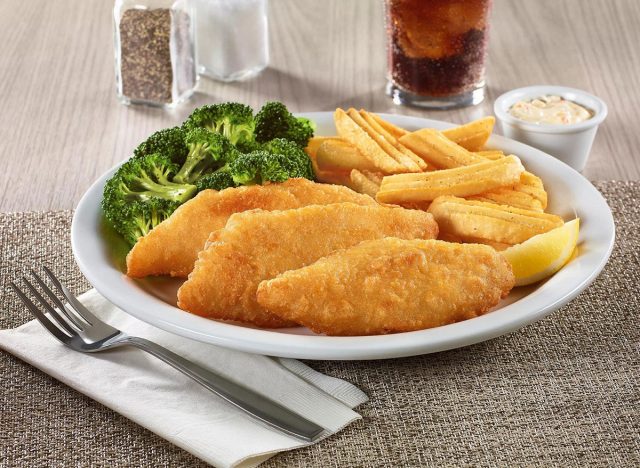 Denny's Fried Fish Platter