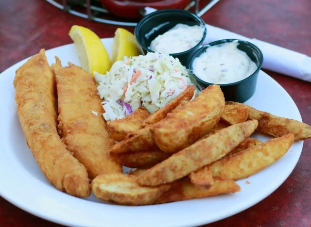 Fisherman's Market & Grill Halibut Fish And Chips