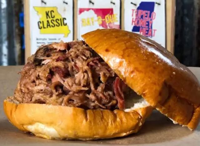 Mission BBQ Pulled Pork Sandwich