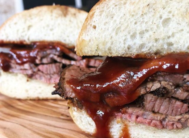 Old San Luis Barbecue Tri Tip Sandwich