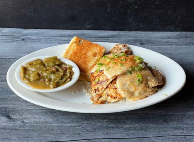 Razzoo's Cajun Cafe Stuffed Flounder