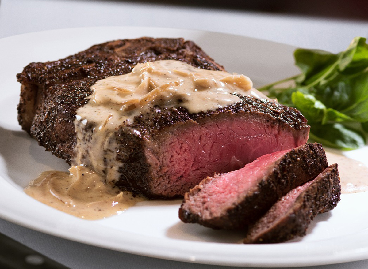 The Capital Grille Kona Crusted Dry Aged Bone In New York Strip