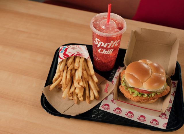 Wendy's Spicy Chicken Refresh Combo