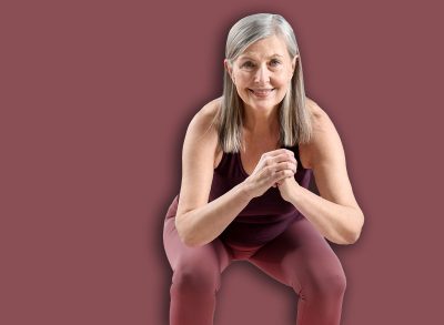 Senior women exercising on mats at home. Fitness and sport