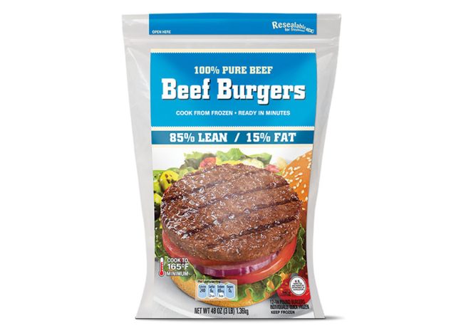 Aldi 100% Pure Beef Burger Patties