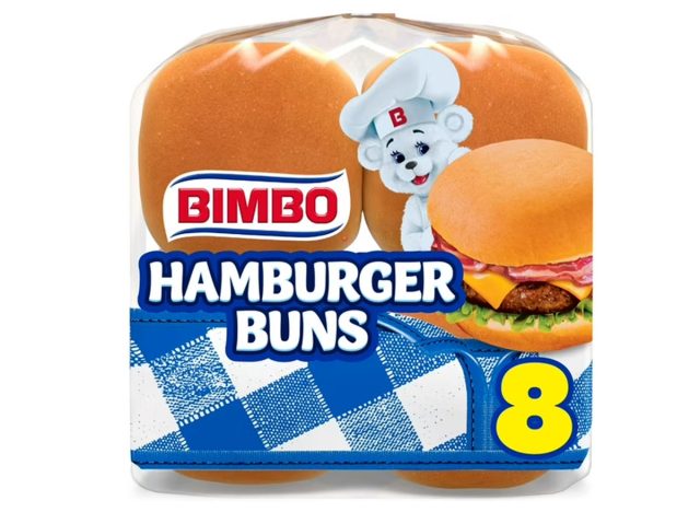 Bimbo Bimbollos Hamburger Buns, 8 count, White Hamburger Buns, 15 oz Bag