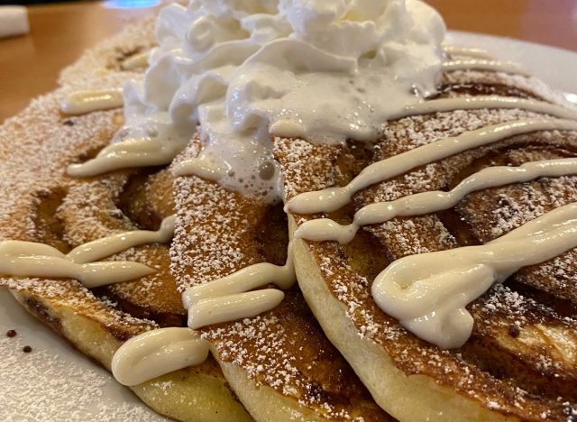 Elmer's Restaurant Cinnamon Roll Pancakes