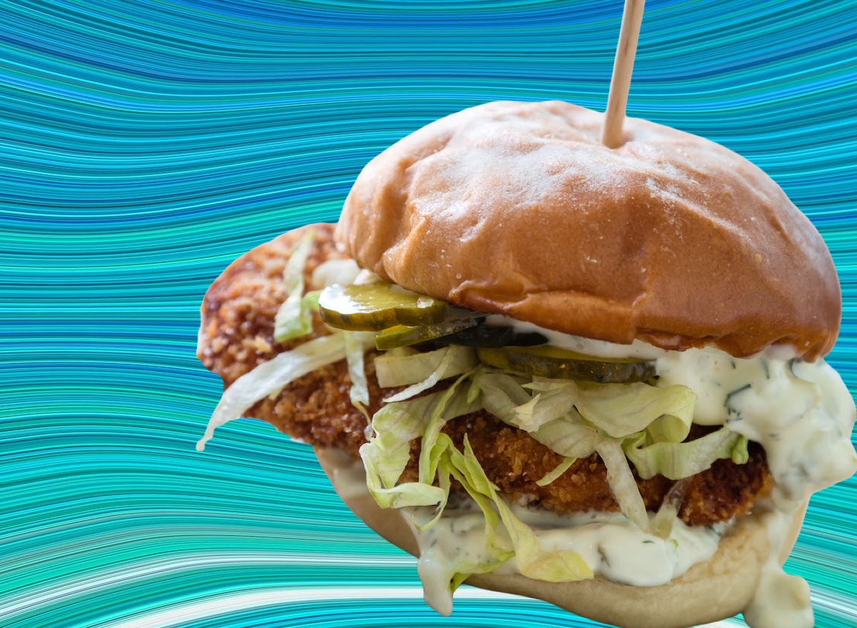 Fired fish sandwich