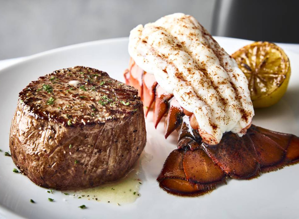 Fleming's Prime Steakhouse & Wine Bar Filet Mignon Lobster Tail
