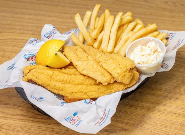 Hook's Catch fried tilapia dinner