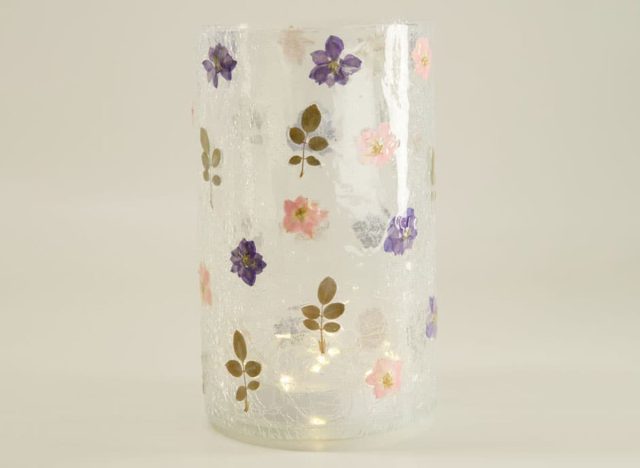 LED Cracked Glass Hurricane