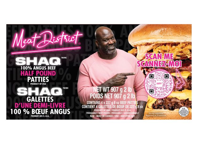 Meat District SHAQ 100% Angus Half Pound Beef Patties