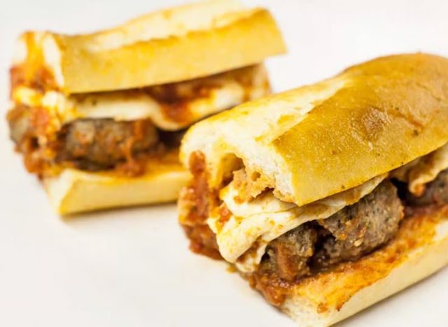 Meatball Parmigiano Hero
