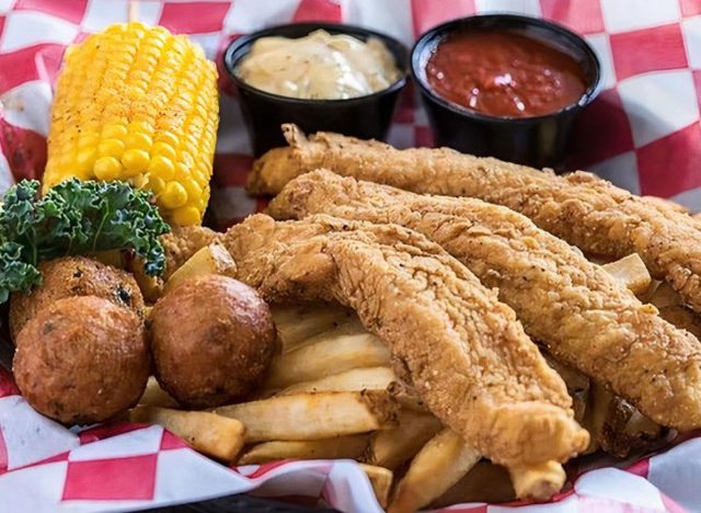 Razzoo's Cajun Cafe Fried Catfish Combo