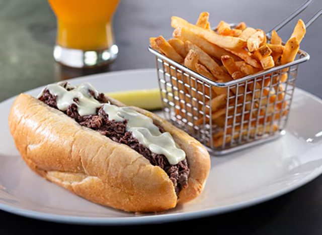 Yard House Cheesesteak Sandwich