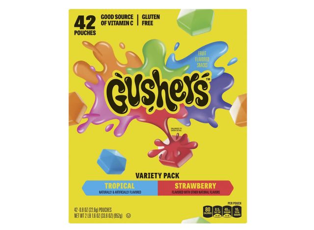 Fruit Gushers Fruit Flavored Snacks, Variety Pack, 0.8 oz, 42-Count