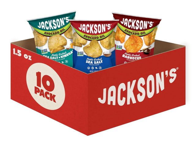 Jackson's Classic Kettle Potato Chips (Variety Pack, 1.5 oz, Pack of 10)