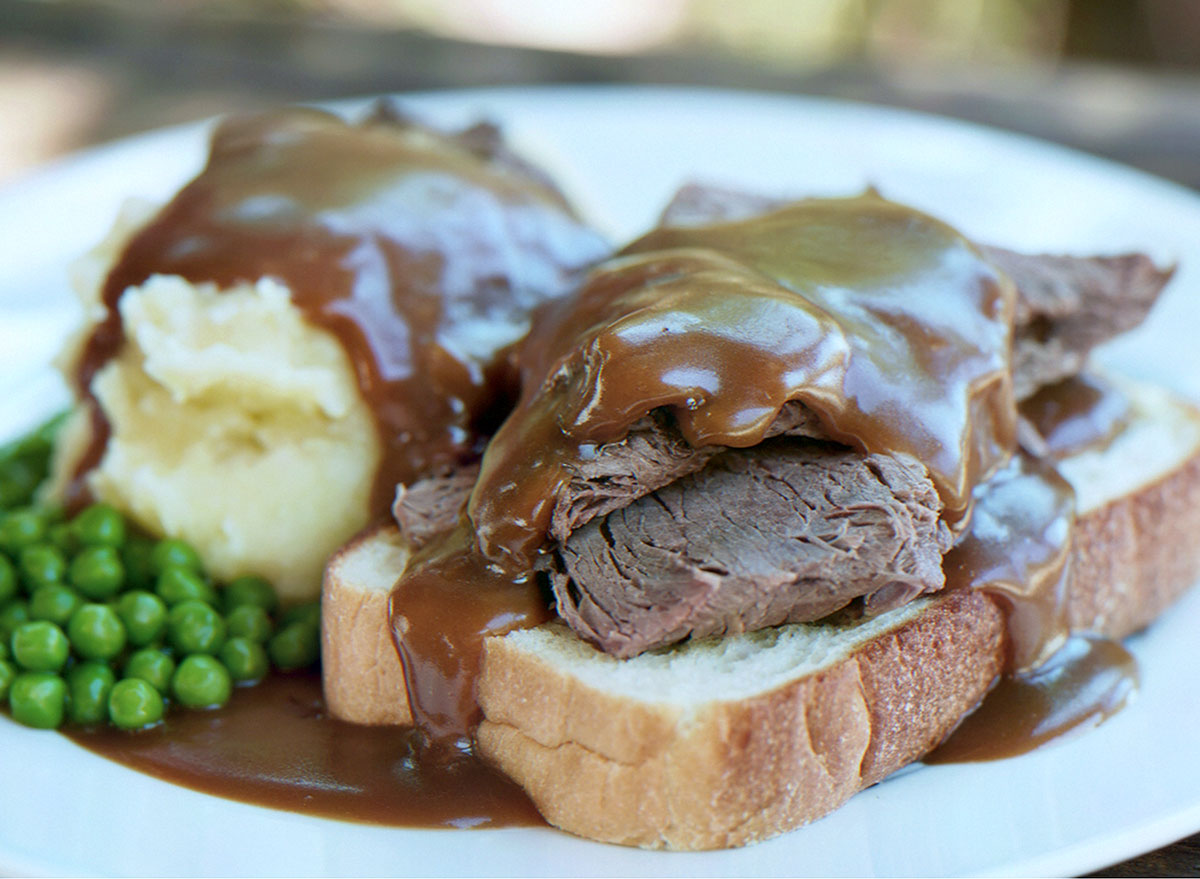 Open Faced Roast Beef
