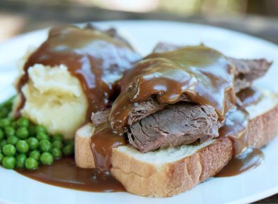 Open Faced Roast Beef