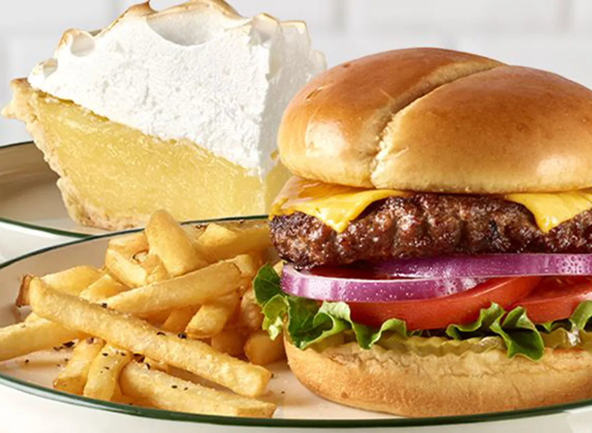 Perkins Burger Fries and Pie Combo