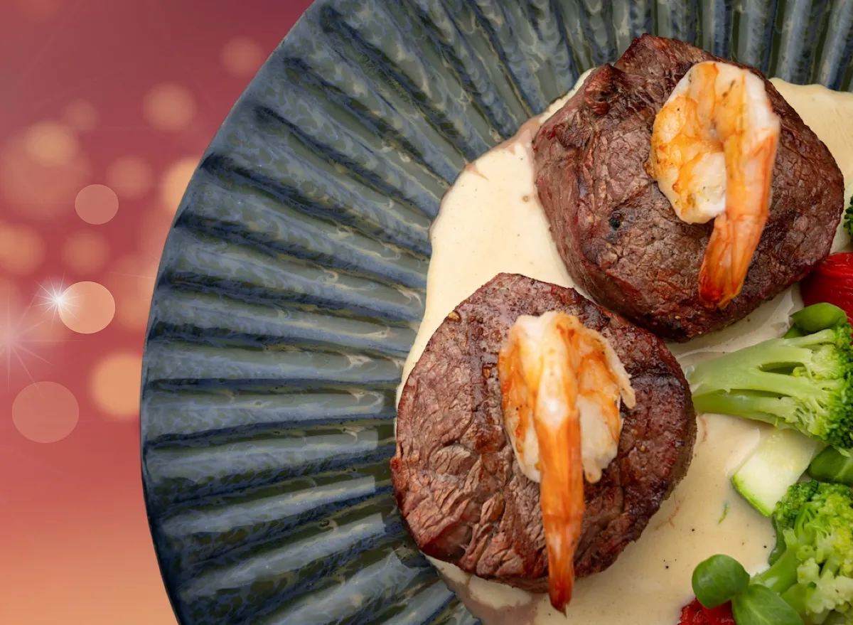Shrimp and steak