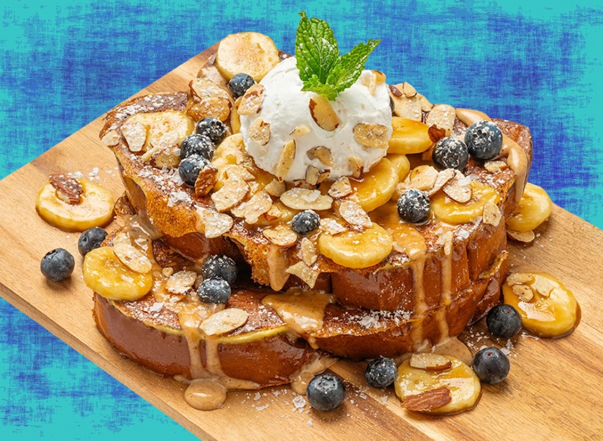 Banana brittle french toast