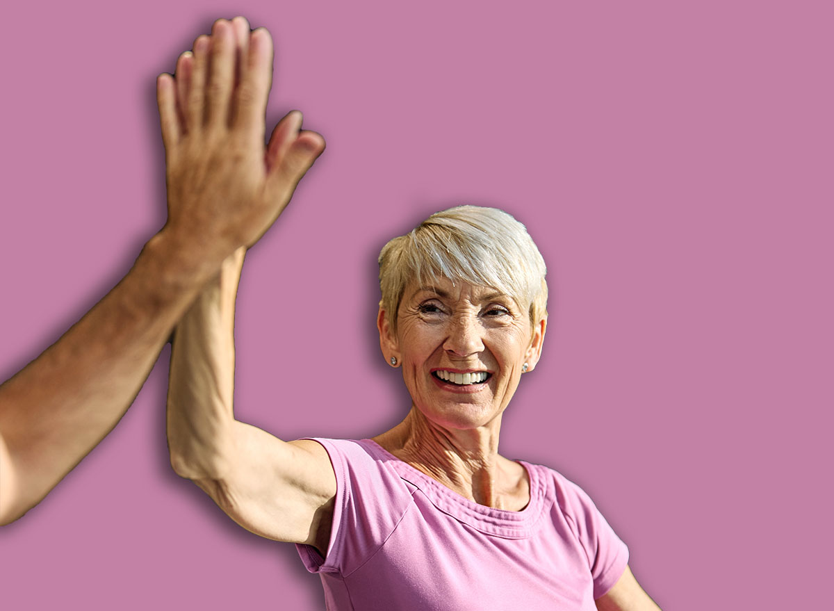 Portrait of a senior woman exercising in a gym, mature couple running using threadmill machine equipment, healthy lifestyle and cardio exercise at fitness club concepts, vitality and active senior