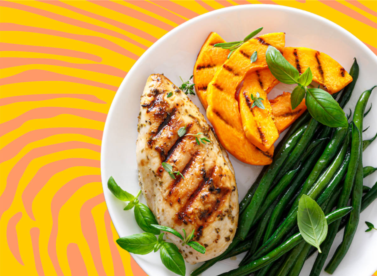 Grilled chicken plate