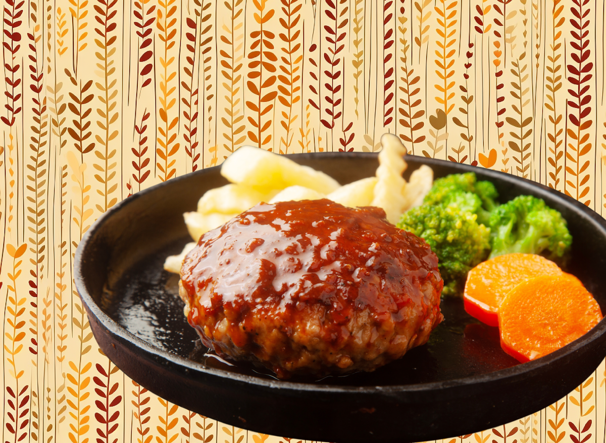 Hamburger steak vegetables