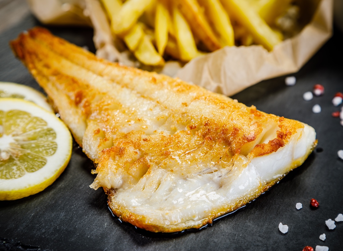 Fried flounder