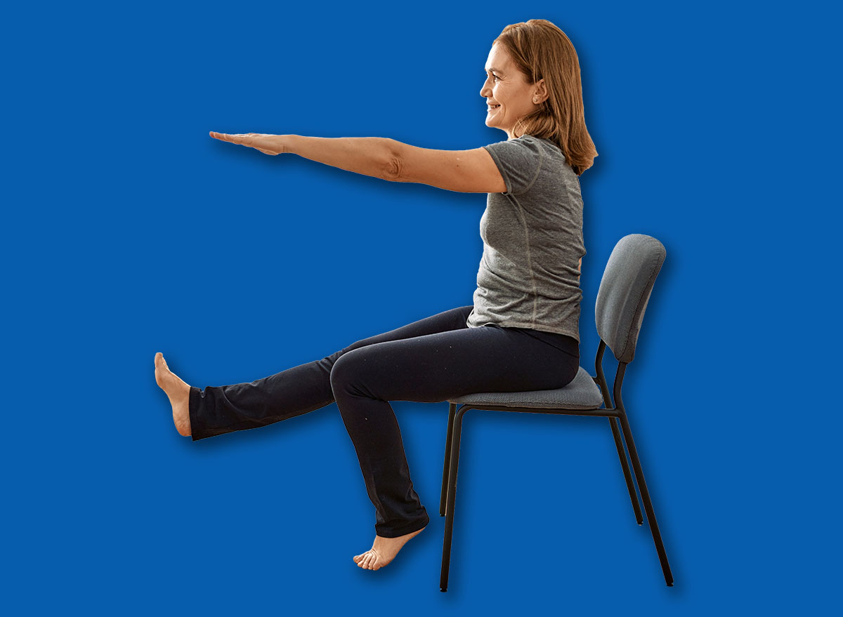 Middle age caucasian woman smiling confident training at sport center