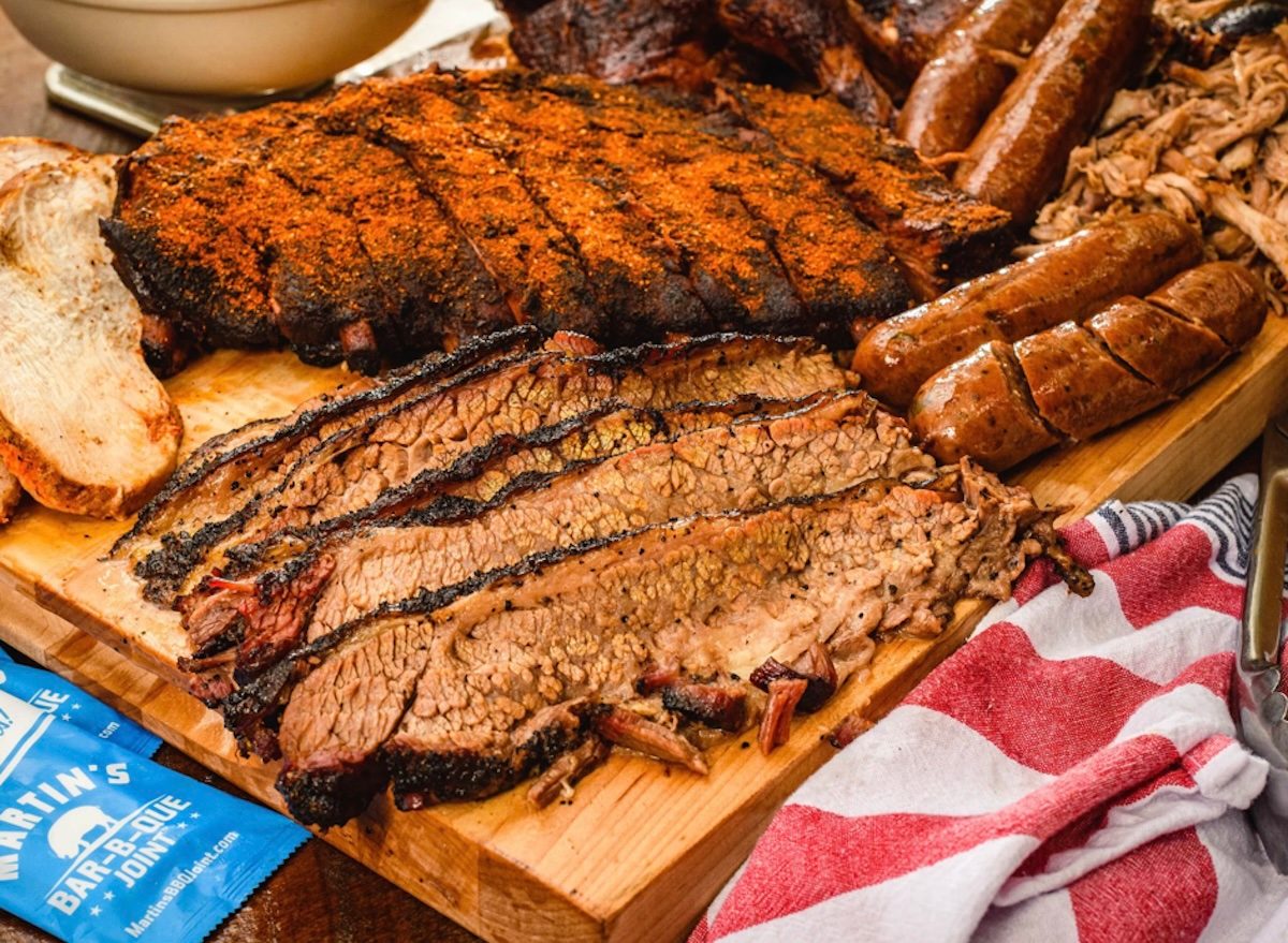 Martin’s Bar B Que Joint assorted bbq meats