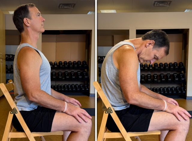Seated Cat Cow exercise