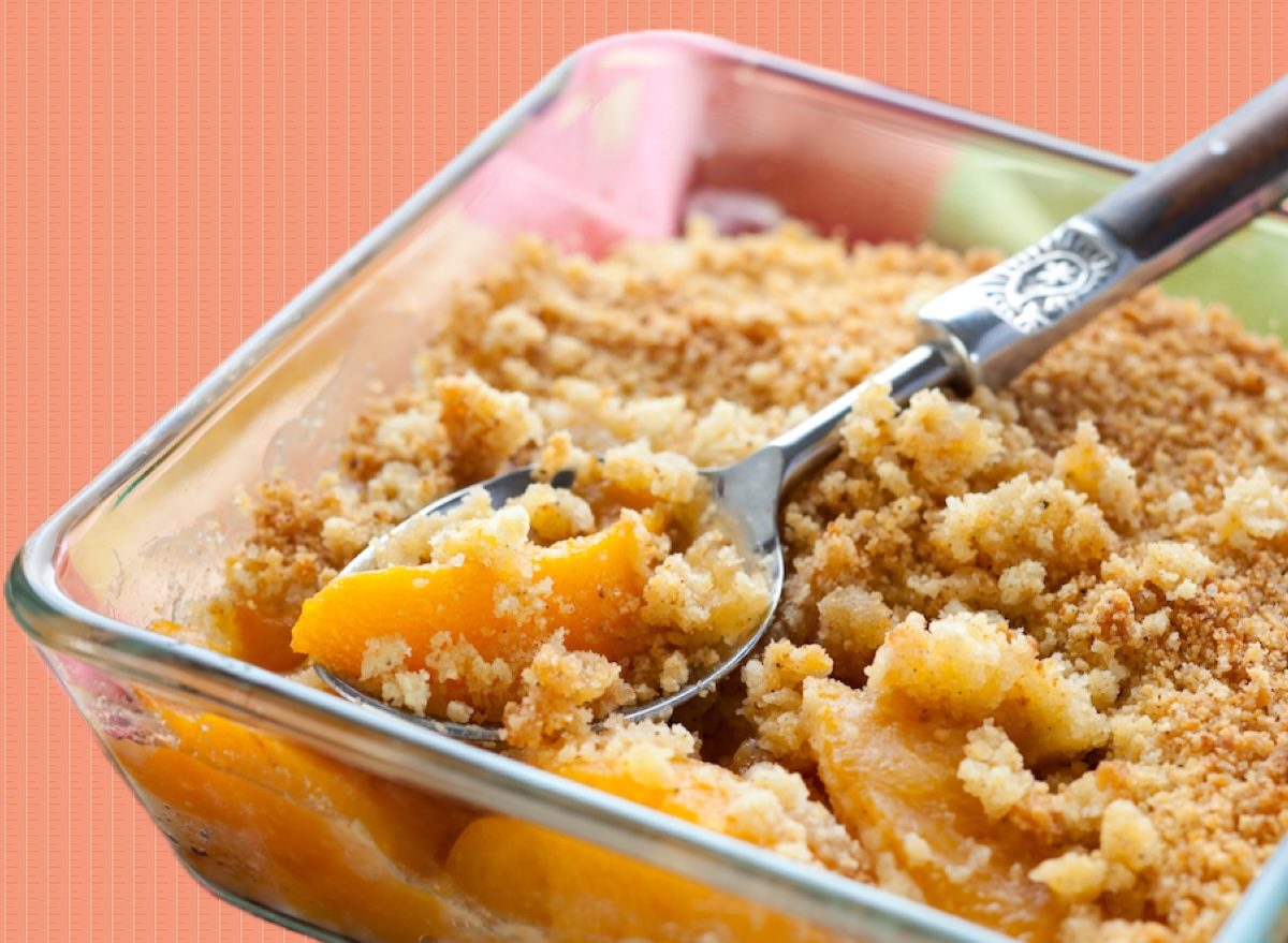 Peach cobbler