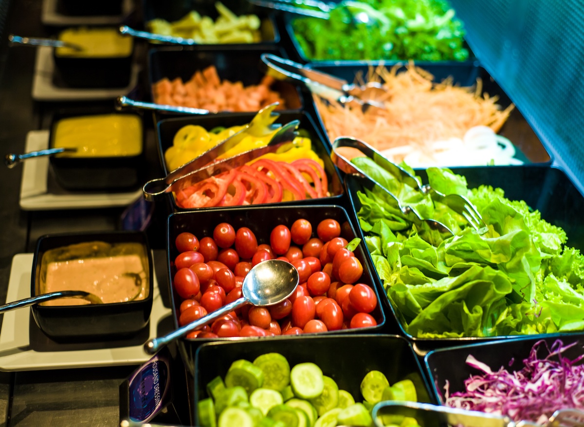 Salad,Bar,With,Vegetables,In,The,Restaurant,,Healthy,Food