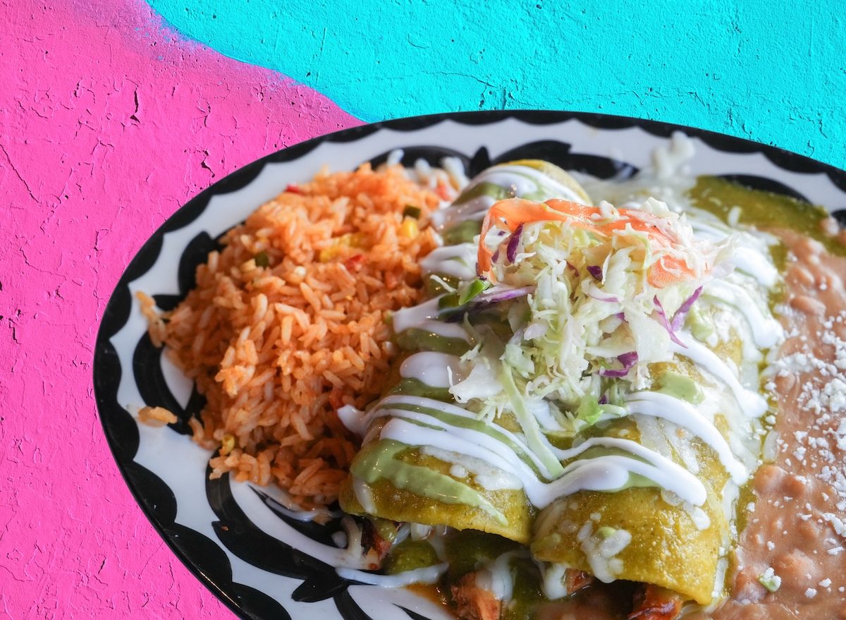 Chicken enchiladas