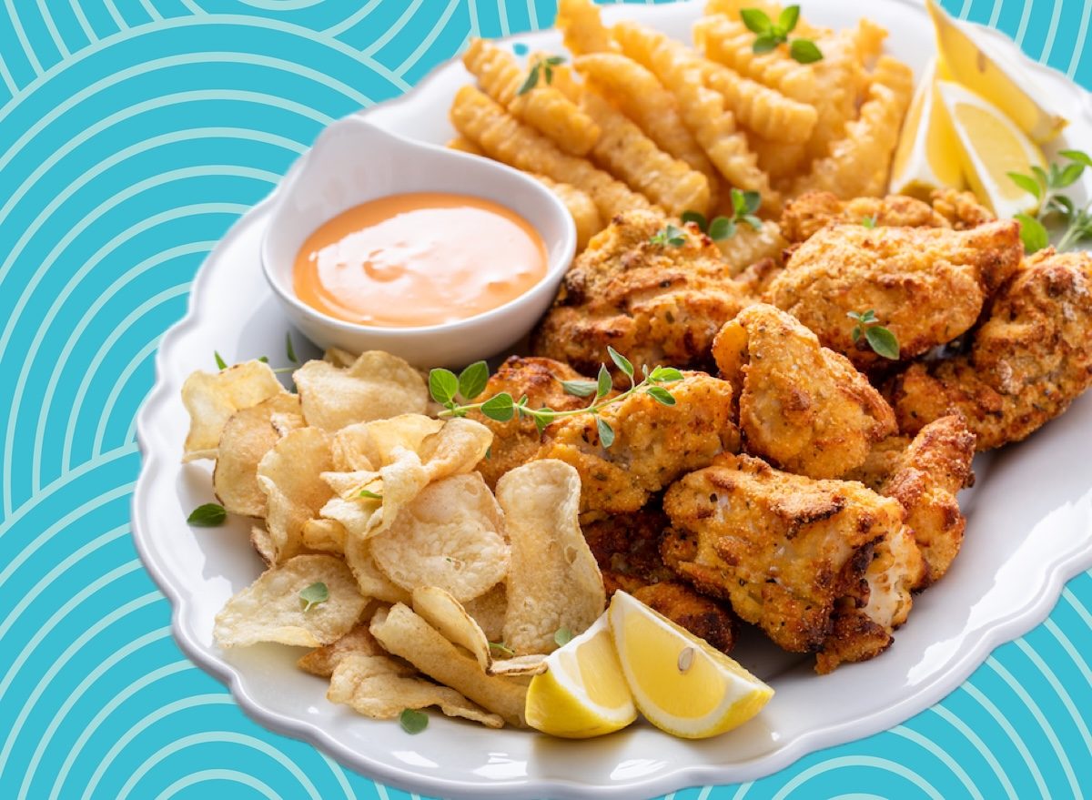 Fried fish platter