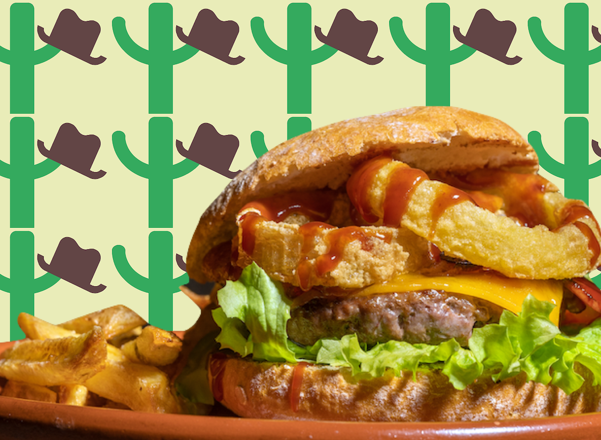 Western bbq bacon cheeseburger
