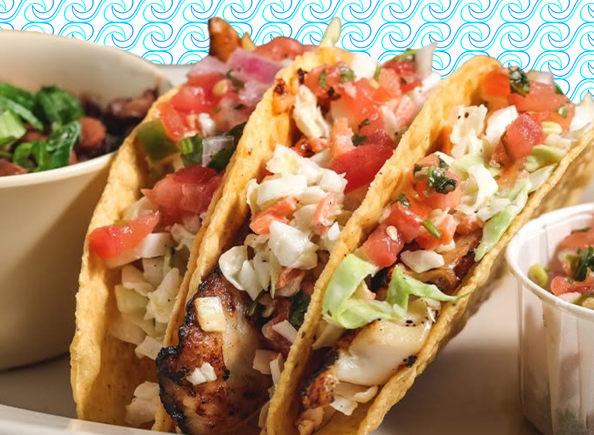Flying fish fish tacos