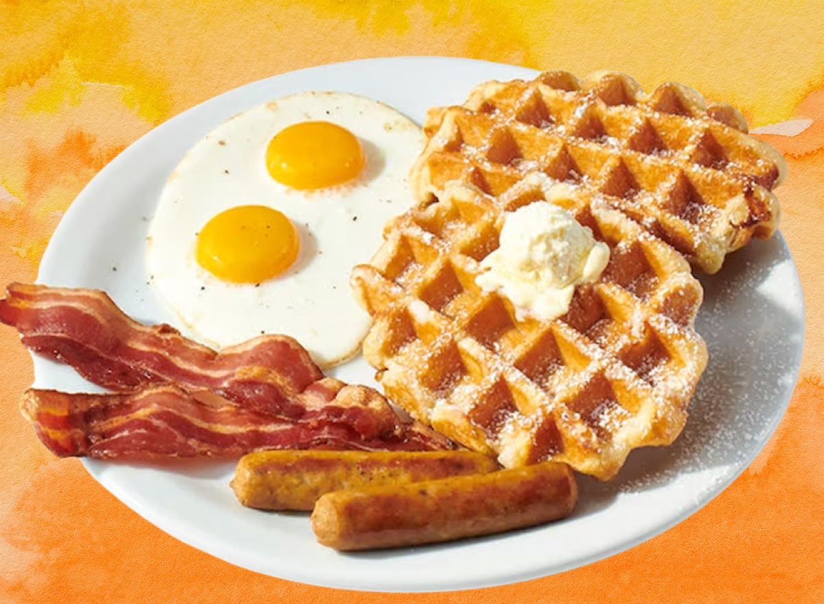 Denny’s waffle slam