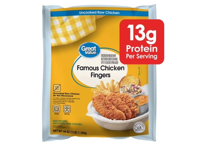Great Value Famous Chicken Fingers, 48 oz (Frozen)