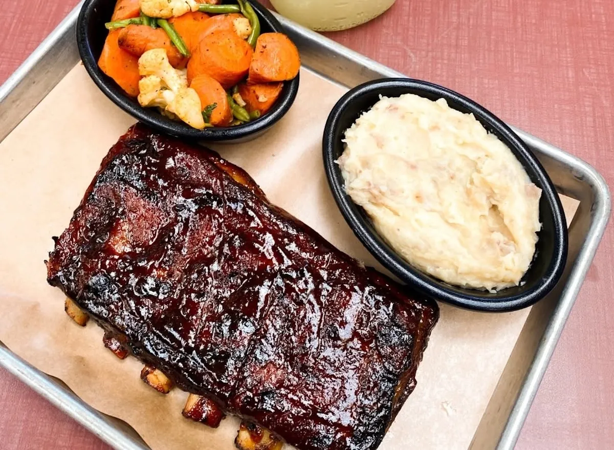 Lucille’s Smokehouse BBQ ribs
