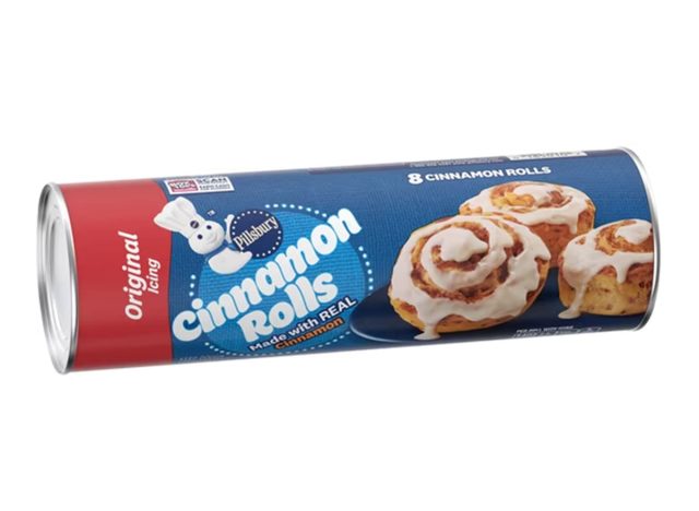 Pillsbury Cinnamon Rolls with Original Icing, Refrigerated Canned Pastry Dough, 8 Rolls, 12.4 oz