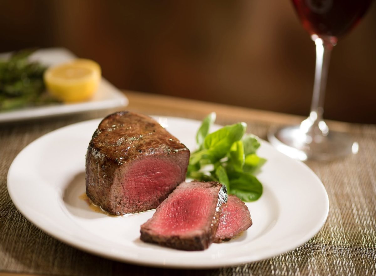 The Capital Grille filet mignon red wine