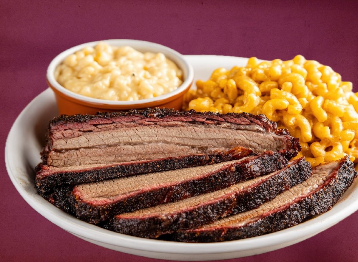 Brisket macaroni and cheese creamed corn