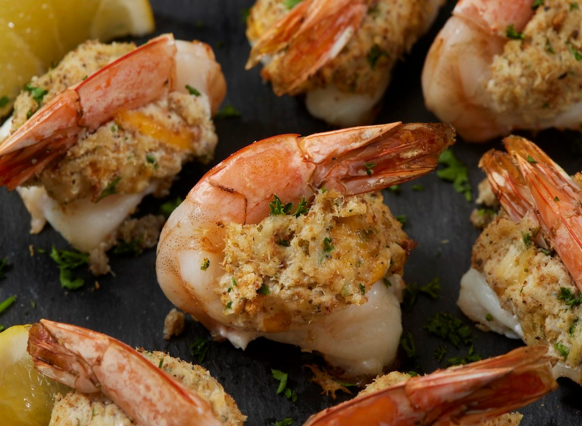 Creamy Crab Stuffed Jumbo Shrimp